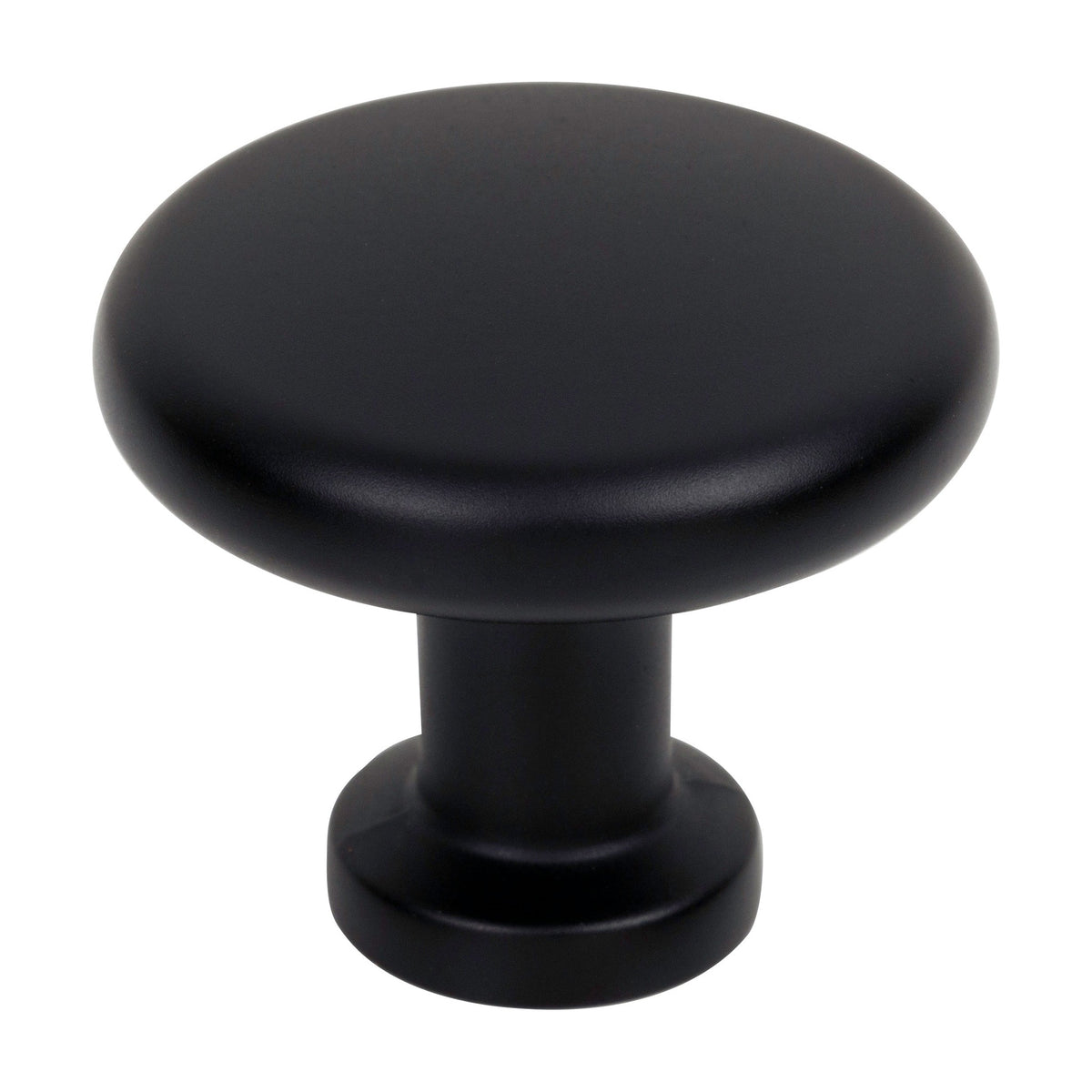 Jeffrey Alexander Weser Handle in Matte Black, Knob