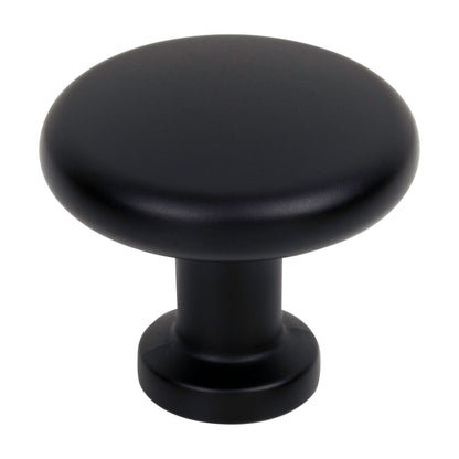 Jeffrey Alexander Weser Handle in Matte Black, Knob