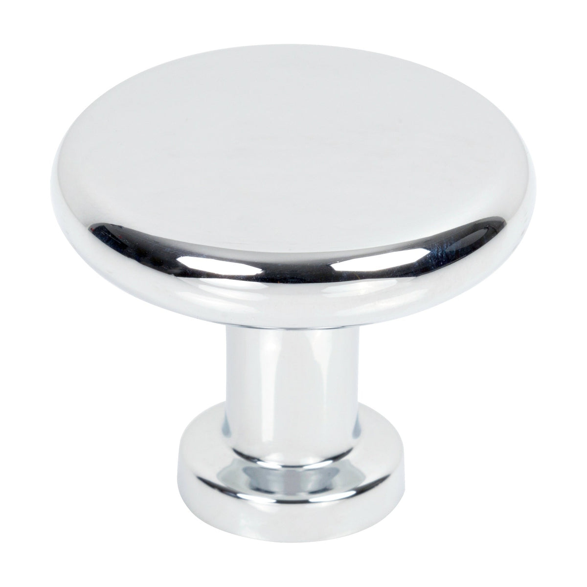 Jeffrey Alexander Weser Handle in Polished Chrome, Knob