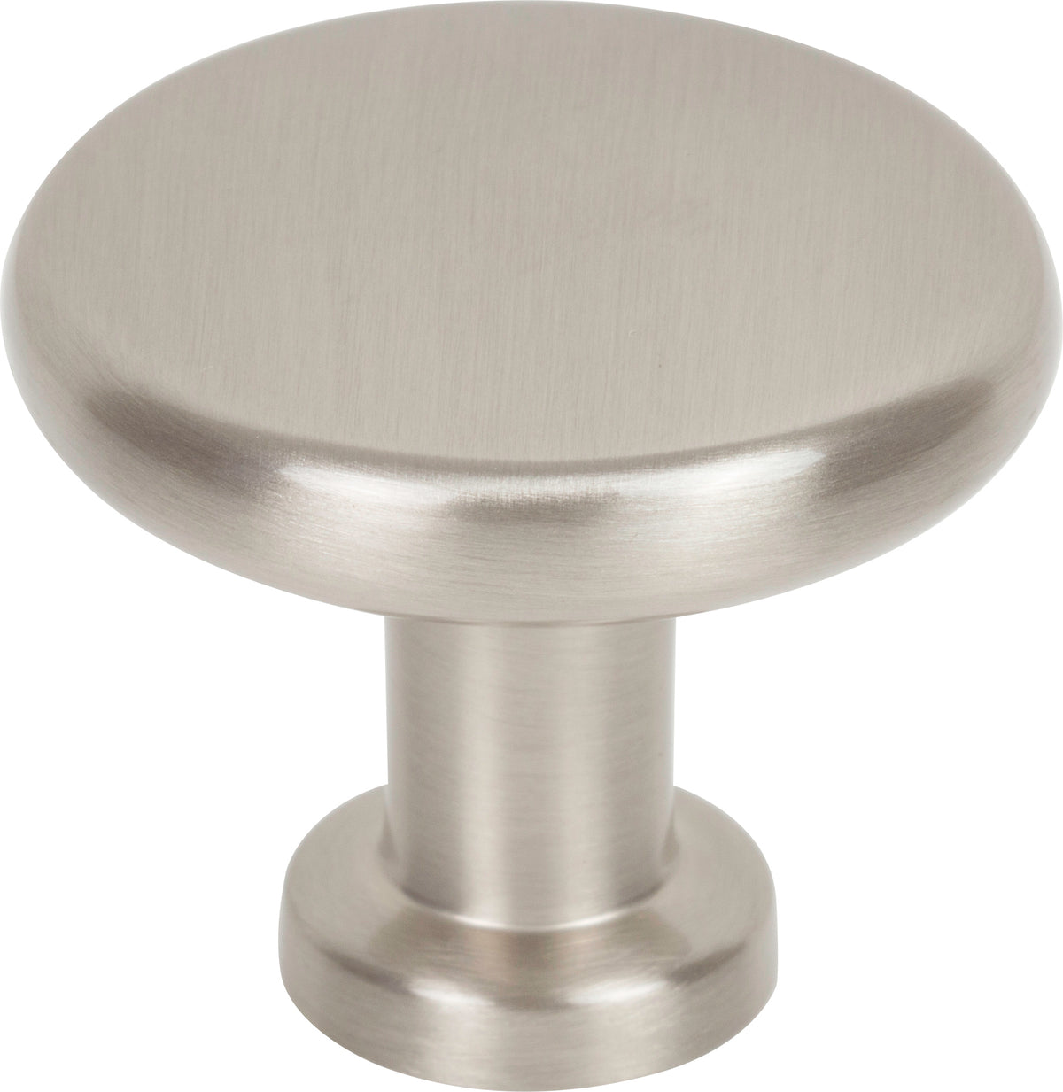 Jeffrey Alexander Weser Handle in Satin Nickel, Knob