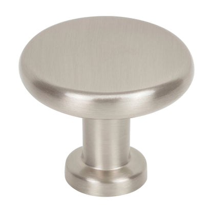 Jeffrey Alexander Weser Handle in Satin Nickel, Knob