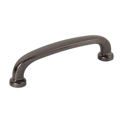 Jeffrey Alexander Weser Handle in Brushed Pewter, 3 3/4"