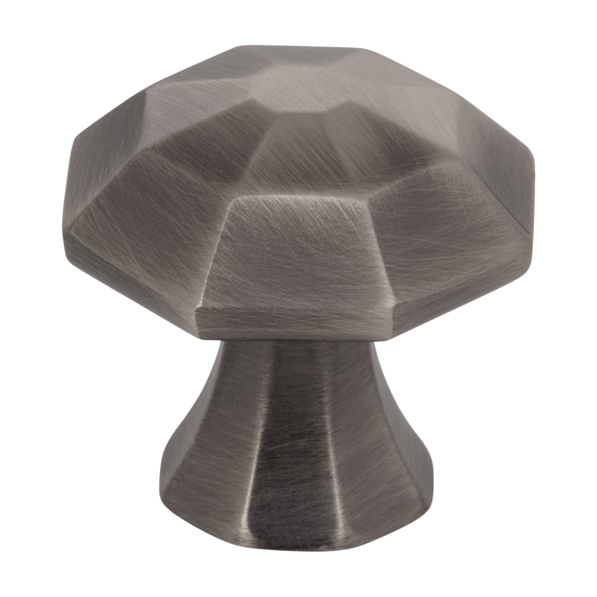 Jeffrey Alexander Wheeler Handle in Brushed Pewter, Knob