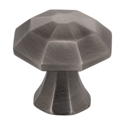 Jeffrey Alexander Wheeler Handle in Brushed Pewter, Knob