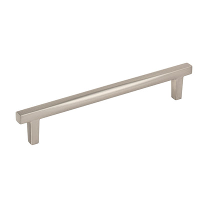 Jeffrey Alexander Whitlock Handle in Satin Nickel, 6 1/4"