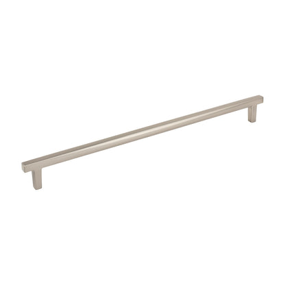 Jeffrey Alexander Whitlock Handle in Satin Nickel, 12"