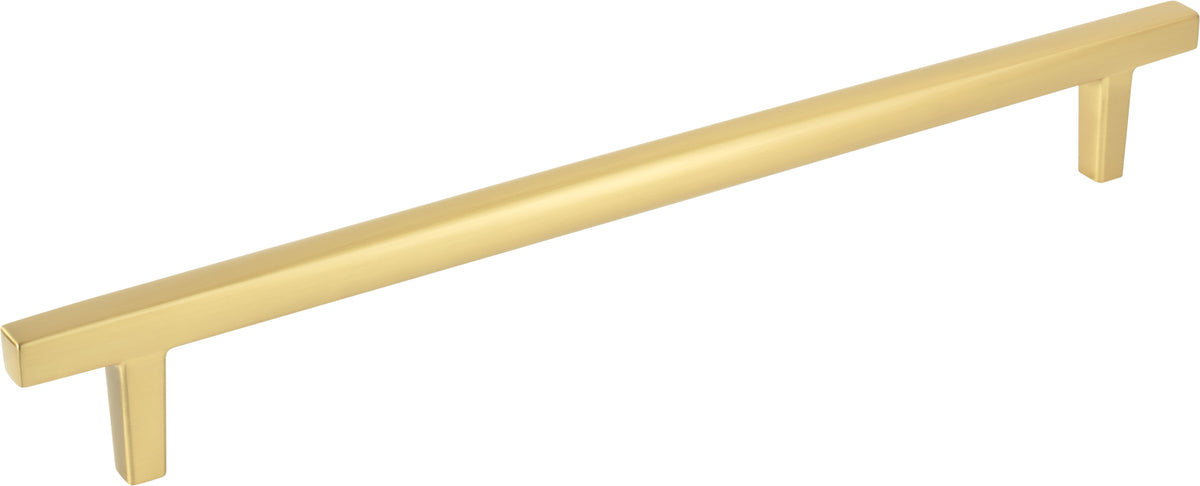 Jeffrey Alexander Whitlock Handle in Brushed Gold, 12" Appliance Handle