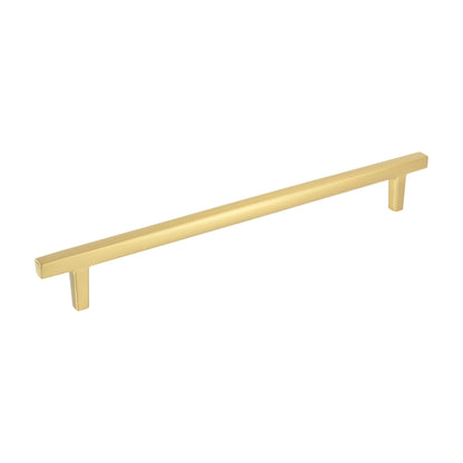 Jeffrey Alexander Whitlock Handle in Brushed Gold, 12" Appliance Handle