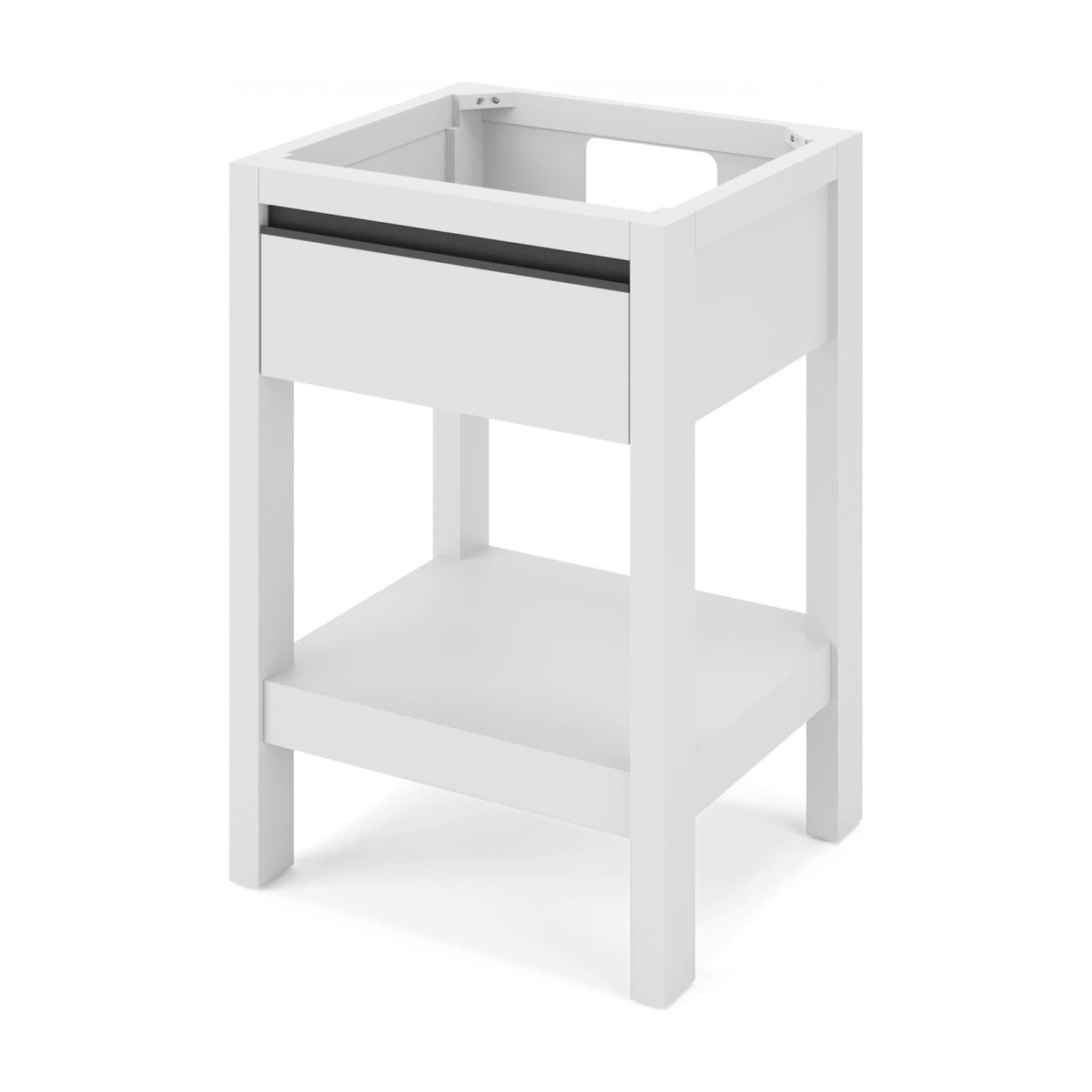 Jubilee 24" Single Bowl Freestanding Bathroom Vanity, White