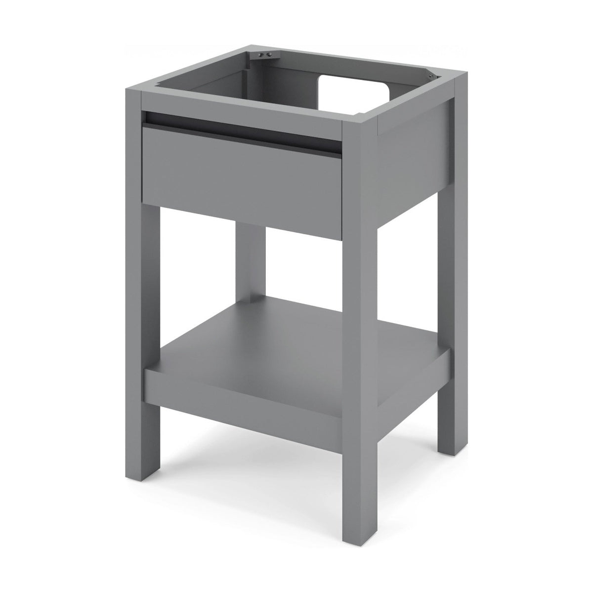 Jubilee 24" Single Bowl Freestanding Bathroom Vanity, Grey