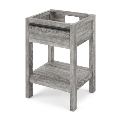 Jubilee 24" Single Bowl Freestanding Bathroom Vanity, Weathered Grey