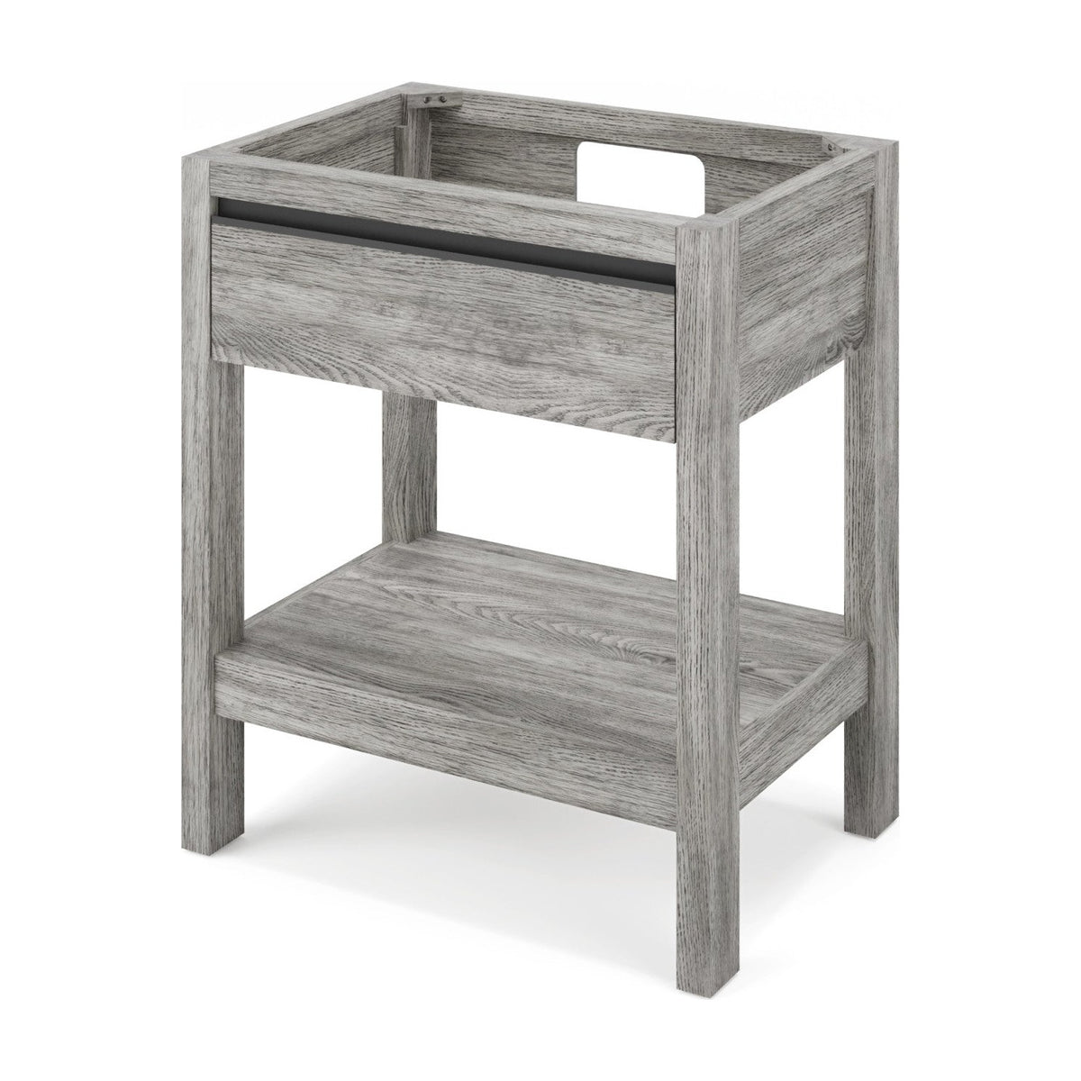 Jubilee 30" Single Bowl Freestanding Bathroom Vanity, Weathered Grey