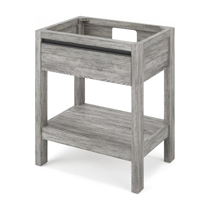 Jubilee 30" Single Bowl Freestanding Bathroom Vanity, Weathered Grey