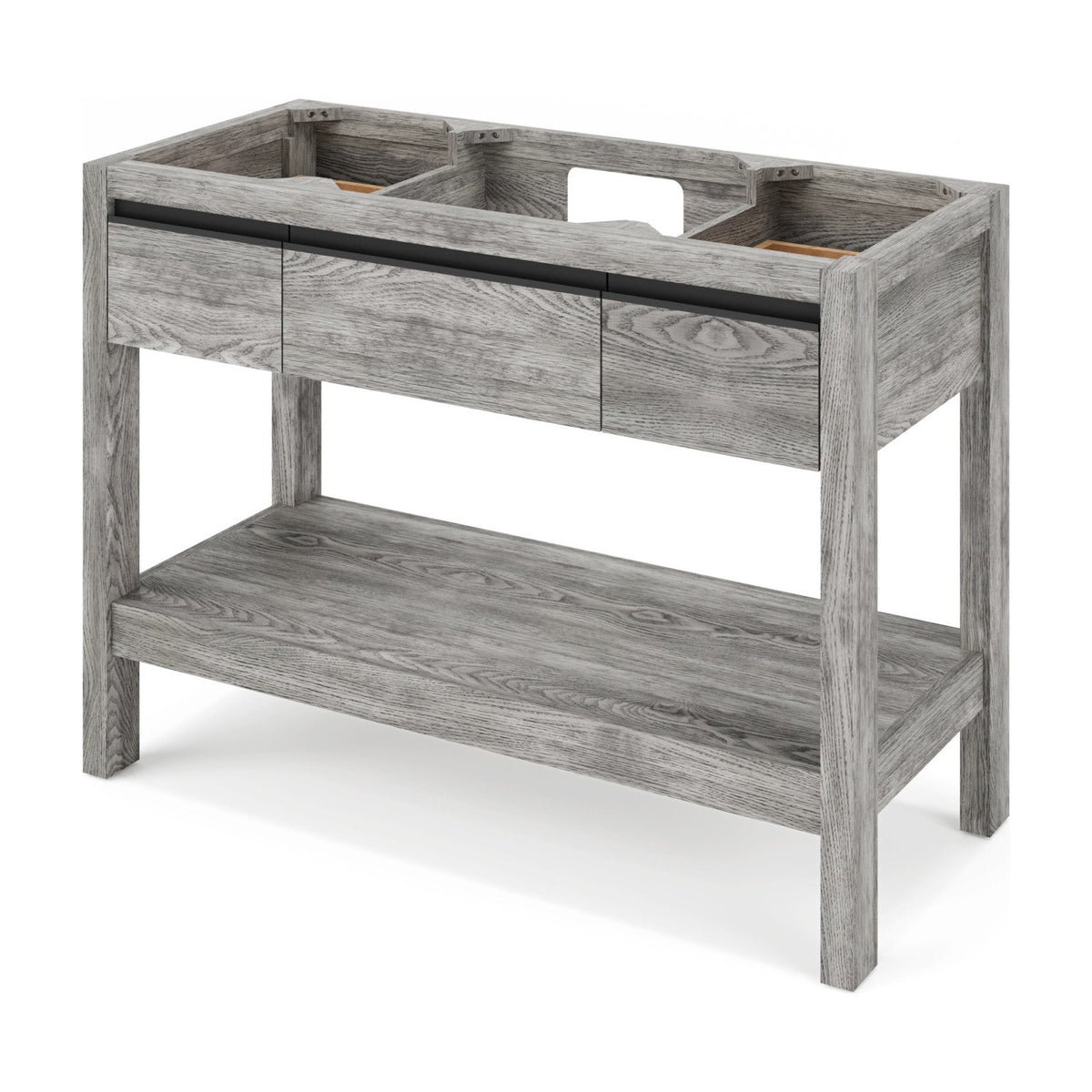 Jubilee 48" Single Bowl Freestanding Bathroom Vanity, Weathered Grey