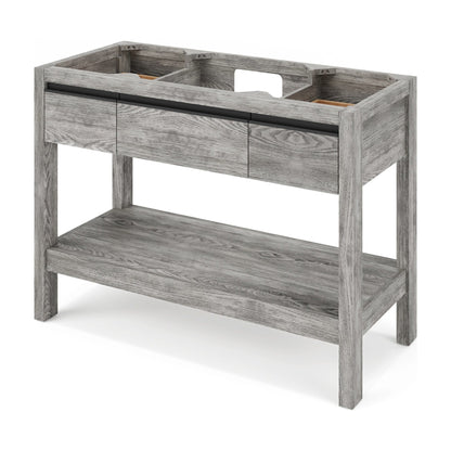 Jubilee 48" Single Bowl Freestanding Bathroom Vanity, Weathered Grey
