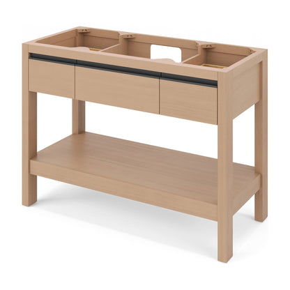 Jubilee 48" Single Bowl Freestanding Bathroom Vanity, Natural Oak