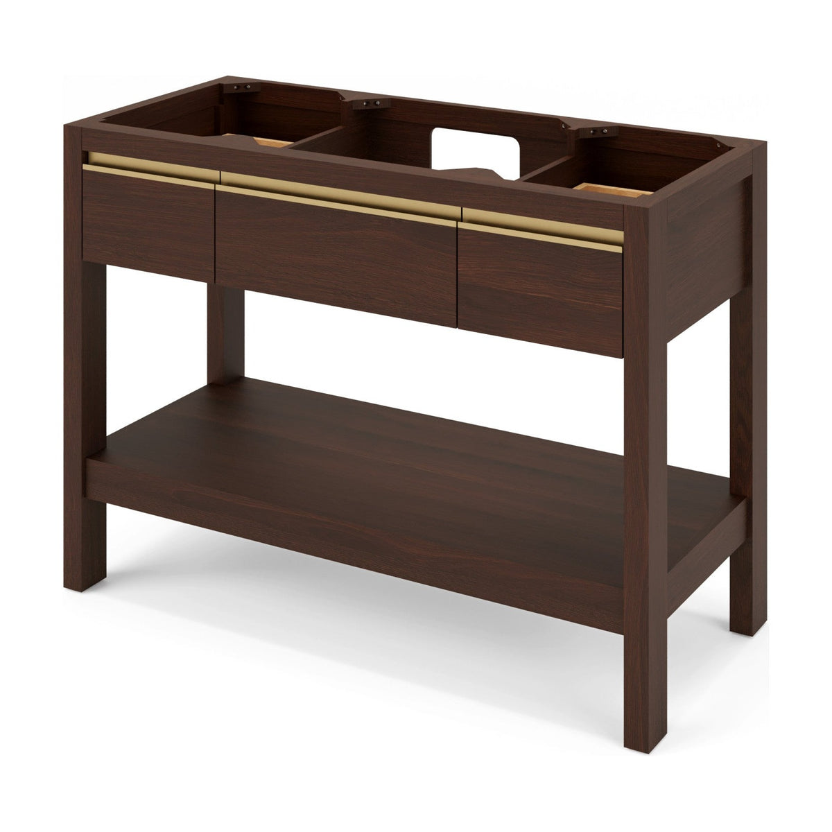 Jubilee 48" Single Bowl Freestanding Bathroom Vanity, Dark Walnut