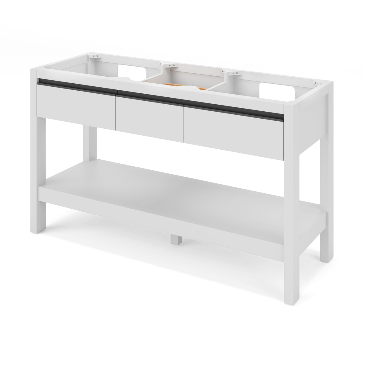Jubilee 60" Double Bowl Freestanding Bathroom Vanity, White