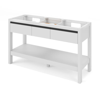 Jubilee 60" Double Bowl Freestanding Bathroom Vanity, White