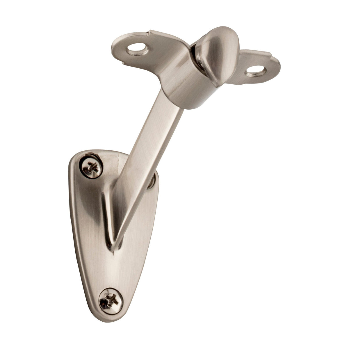 KasaWare 3-3/8" Heavy Duty Handrail Bracket, Satin Nickel