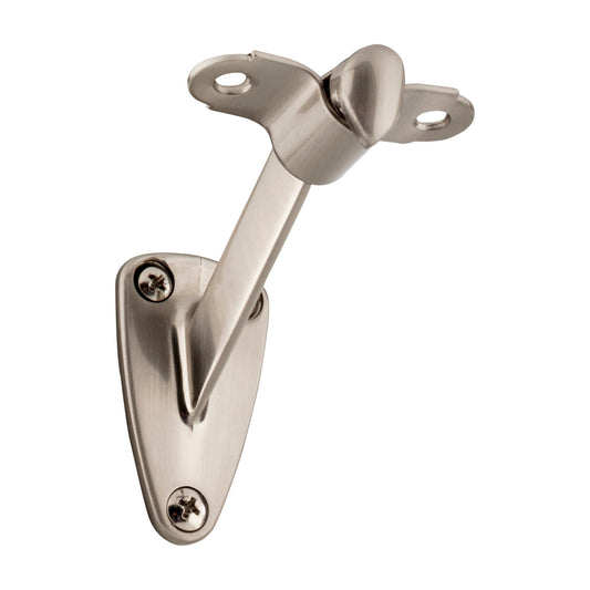 KasaWare 3-3/8" Heavy Duty Handrail Bracket in Satin Nickel
