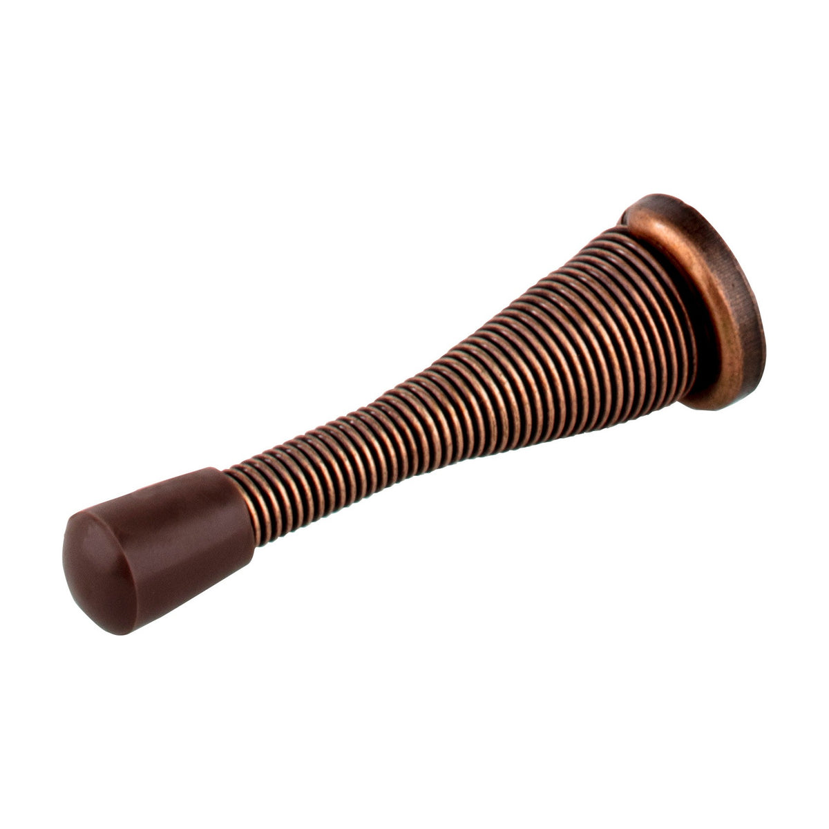 KasaWare Broad Base Spring Door Stop, 2-Pack, Brushed Oil Rubbed Bronze