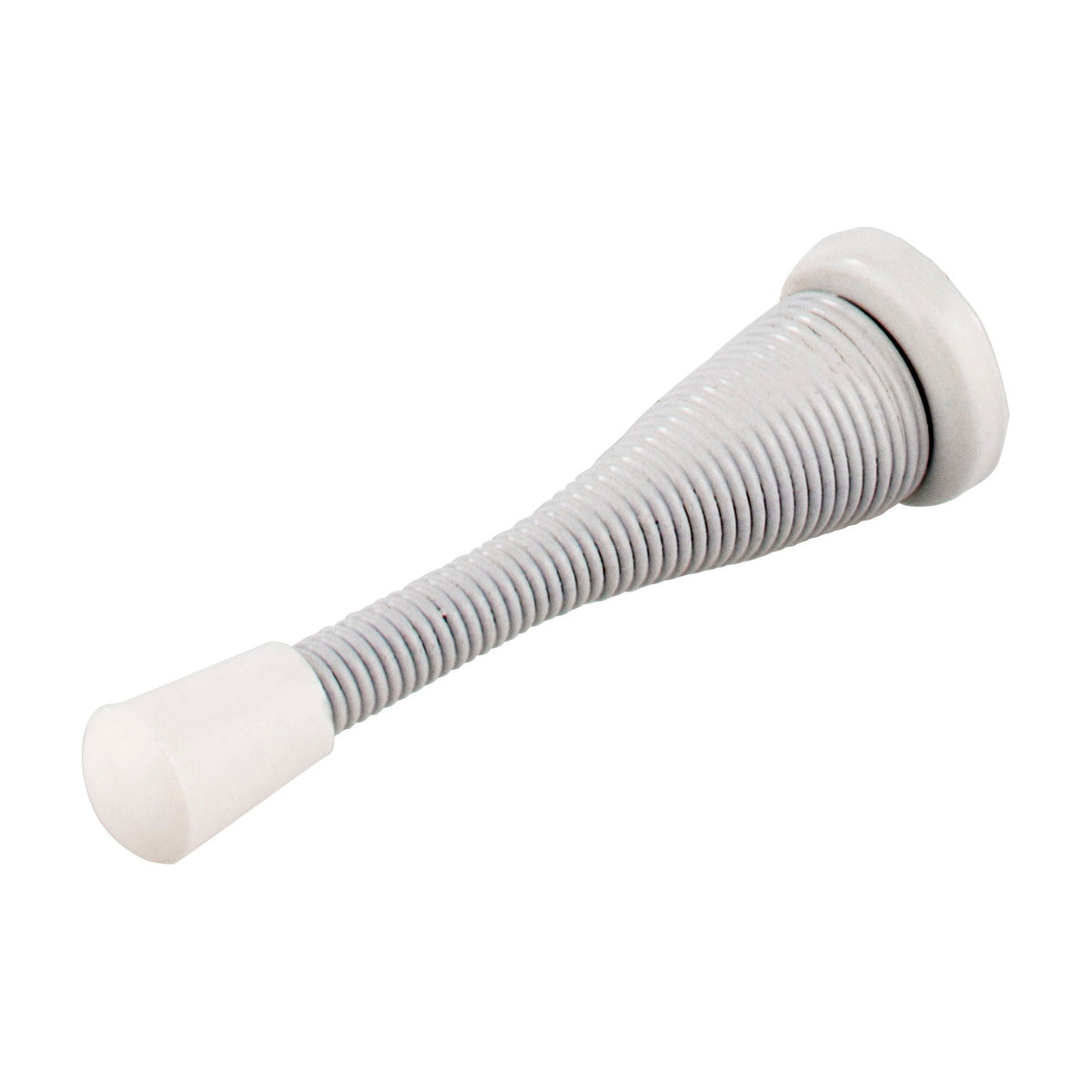 KasaWare Broad Base Spring Door Stop, 2-Pack, White