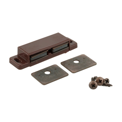 KasaWare Cabinet Catch, 2-Pack, Double Magnetic, Brass