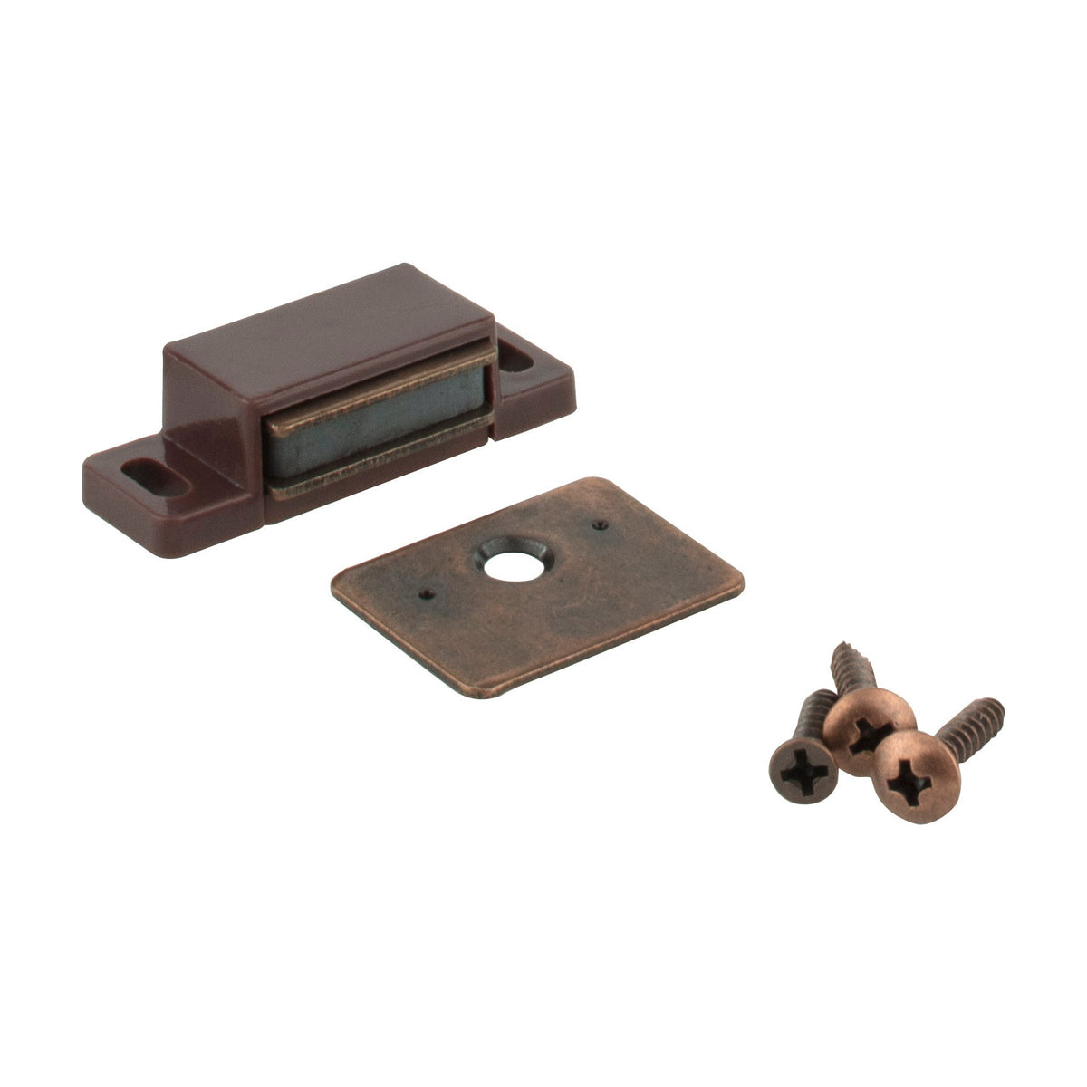 KasaWare Cabinet Catch, 2-Pack, Single Magnetic, Brass