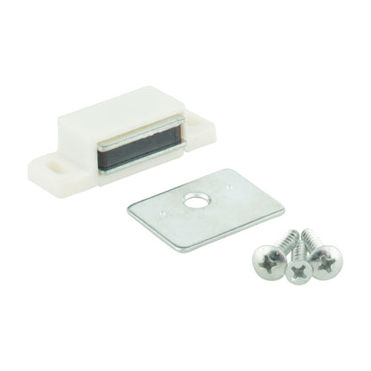 KasaWare Cabinet Catch, 2-Pack, Single Magnetic, White