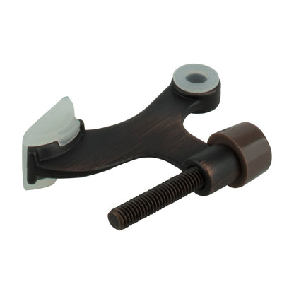 KasaWare Hinge Pin Door Stop with Adjustable Pad, 2-Pack, Brushed Oil Rubbed Bronze