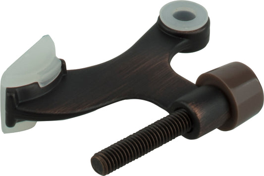 KasaWare Hinge Pin Door Stop with Adjustable Pad, 2-Pack, Brushed Oil Rubbed Bronze