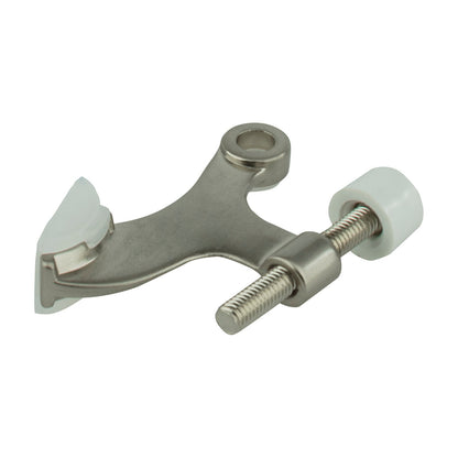 KasaWare Hinge Pin Door Stop with Adjustable Pad, 2-Pack, Satin Nickel