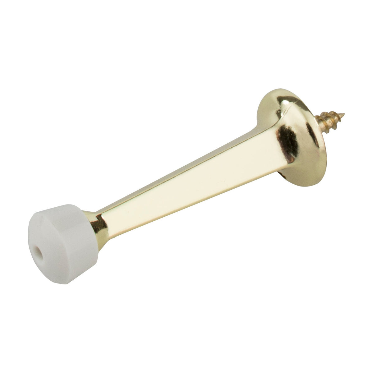 KasaWare Rigid Door Stop, 2-Pack, Polished Brass