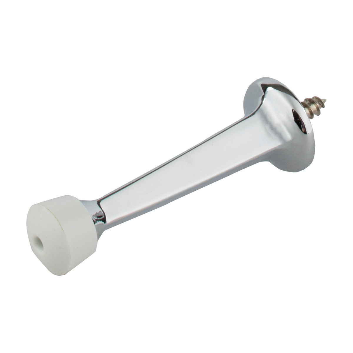 KasaWare Rigid Door Stop, 2-Pack, Polished Chrome