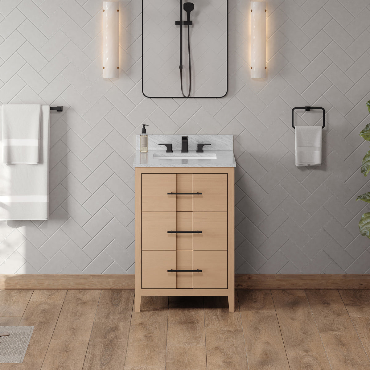 Katara 24" Single Bowl Freestanding Bathroom Vanity, alternate view