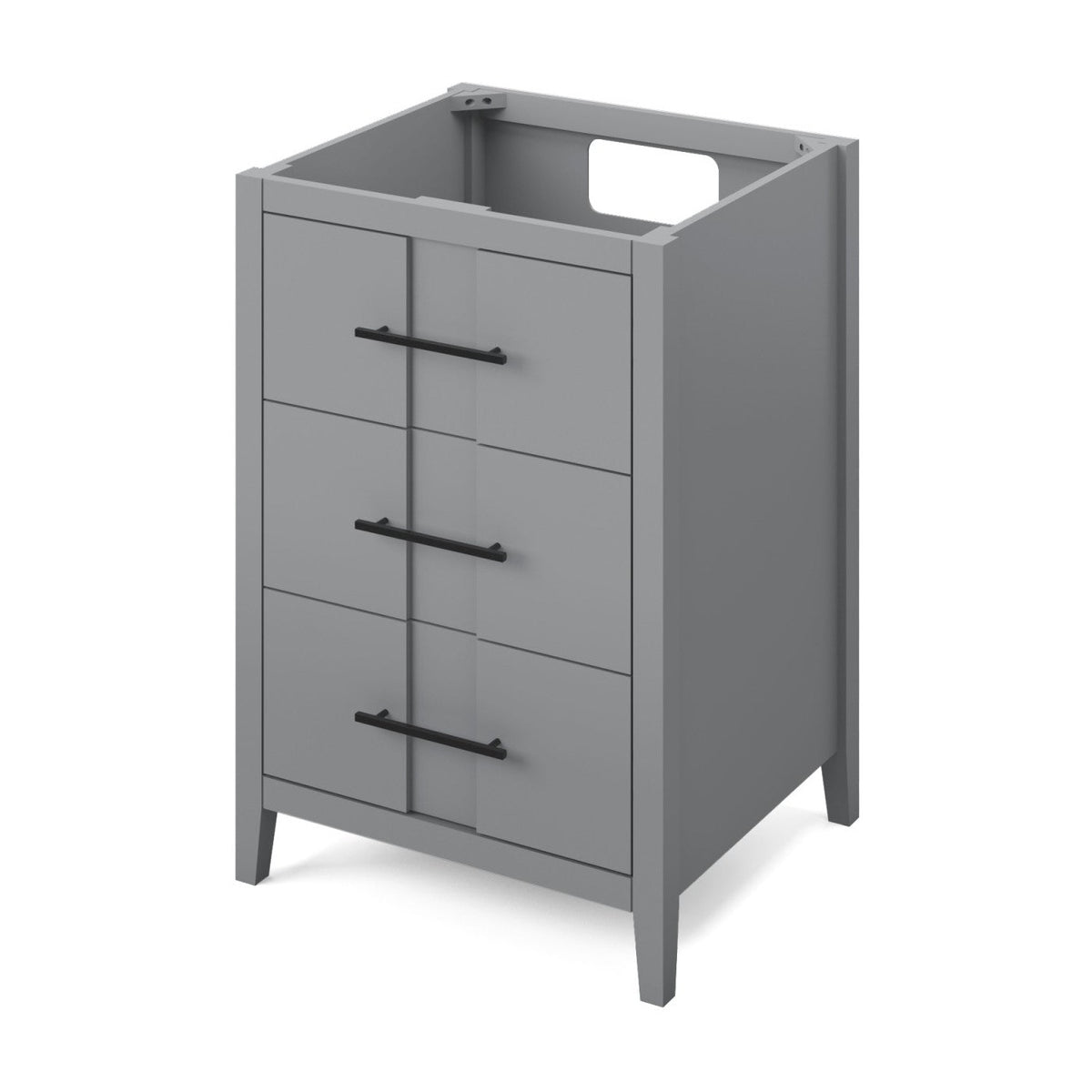 Katara 24" Single Bowl Freestanding Bathroom Vanity, Grey