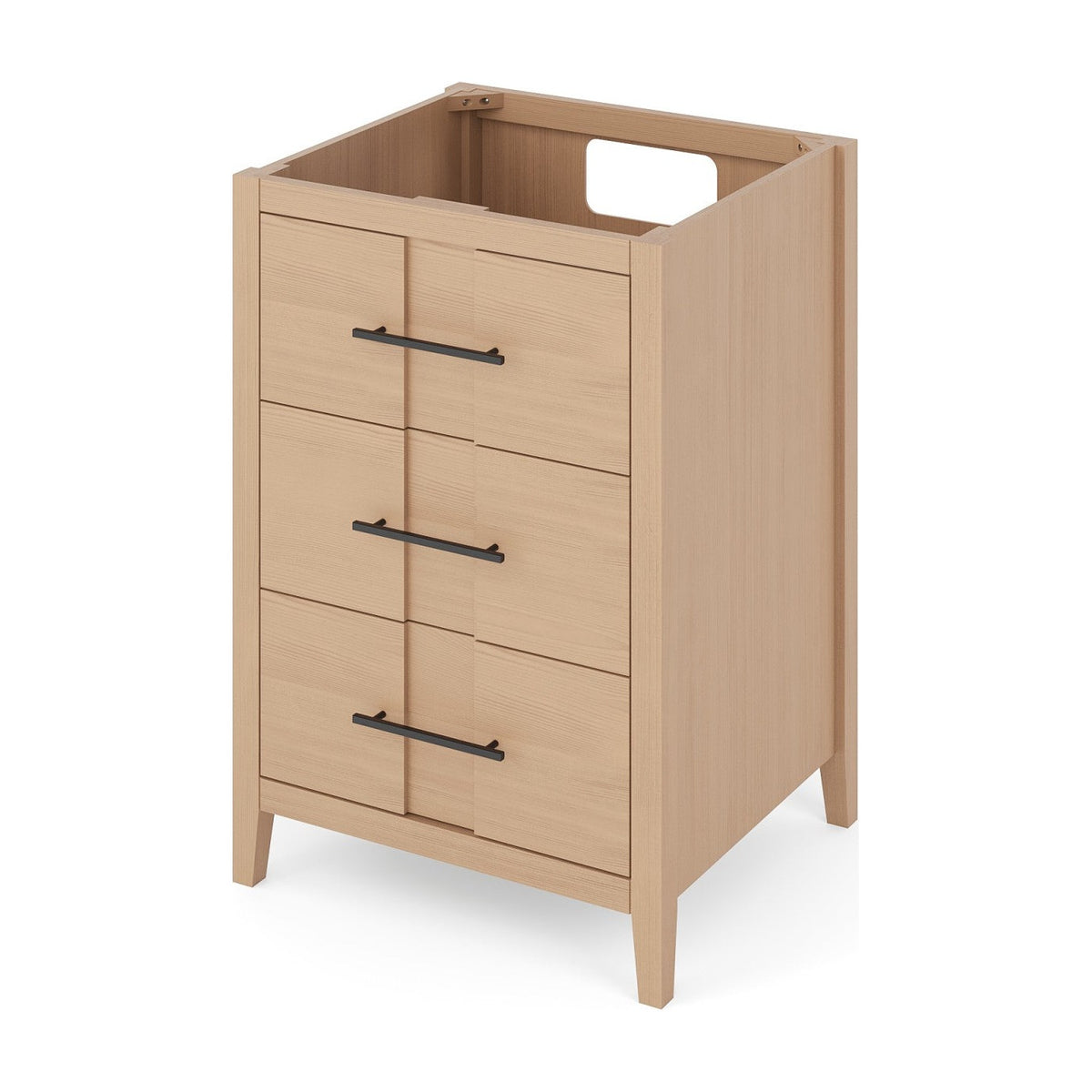 Katara 24" Single Bowl Freestanding Bathroom Vanity, Natural Oak