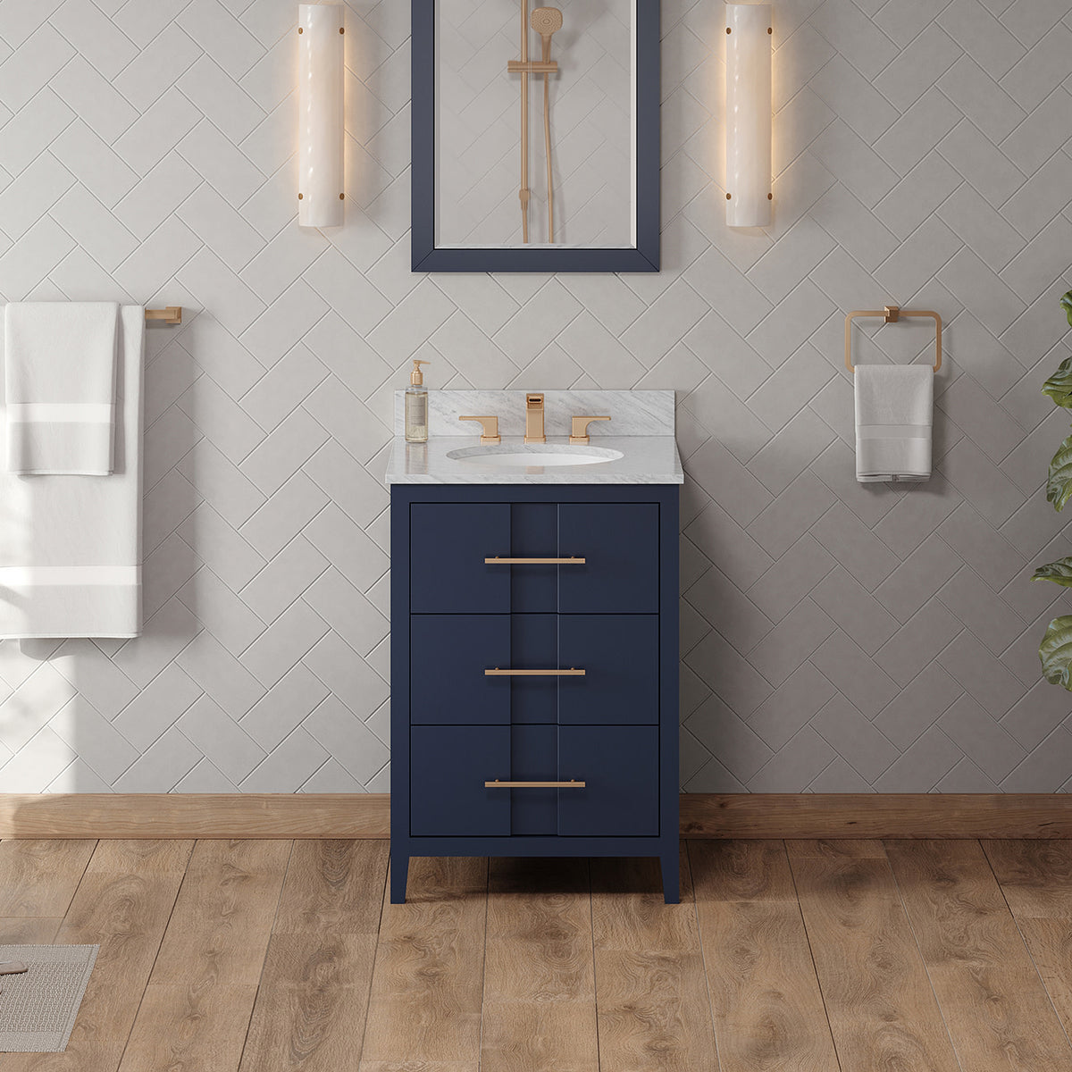 Katara 24" Single Bowl Freestanding Bathroom Vanity, alternate view