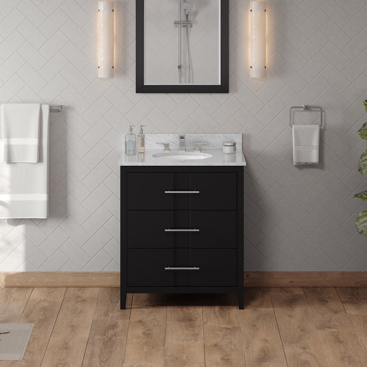 Katara 30" Single Bowl Freestanding Bathroom Vanity, alternate view