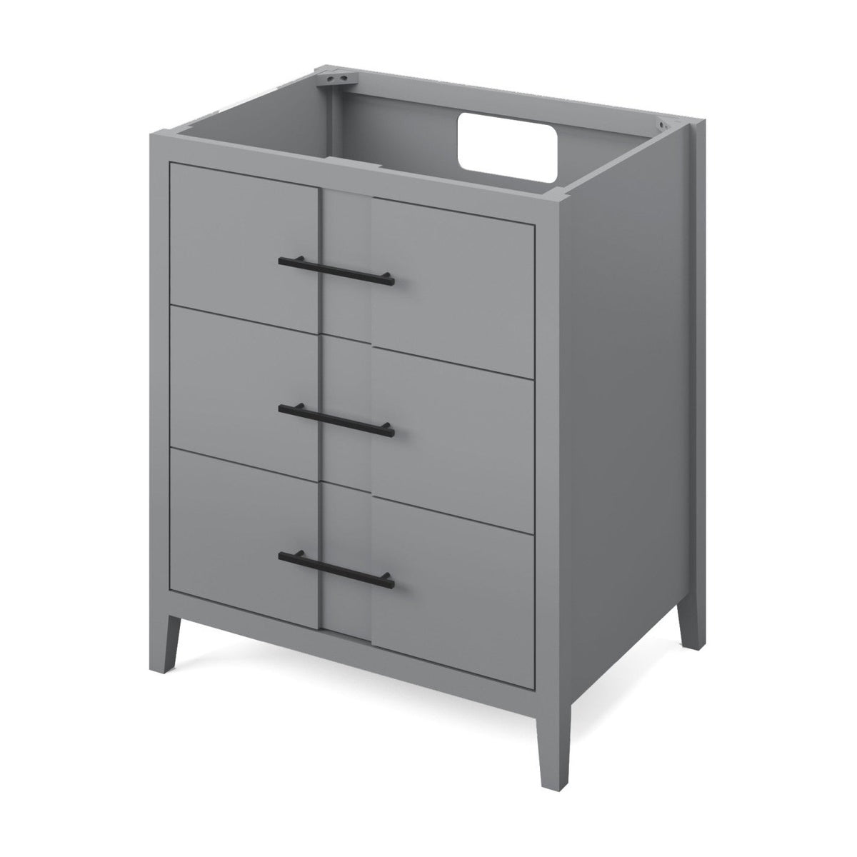 Katara 30" Single Bowl Freestanding Bathroom Vanity, Grey