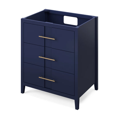 Katara 30" Single Bowl Freestanding Bathroom Vanity, Hale Blue