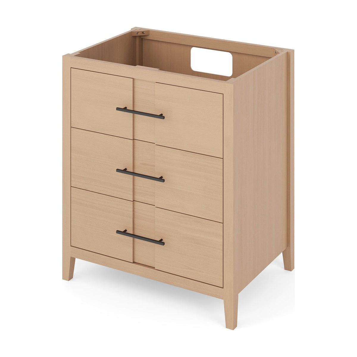 Katara 30" Single Bowl Freestanding Bathroom Vanity, Natural Oak