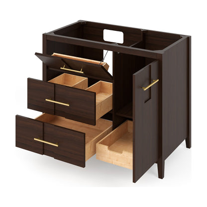 Katara 42" Left Offset Bowl Freestanding Bathroom Vanity, alternate view