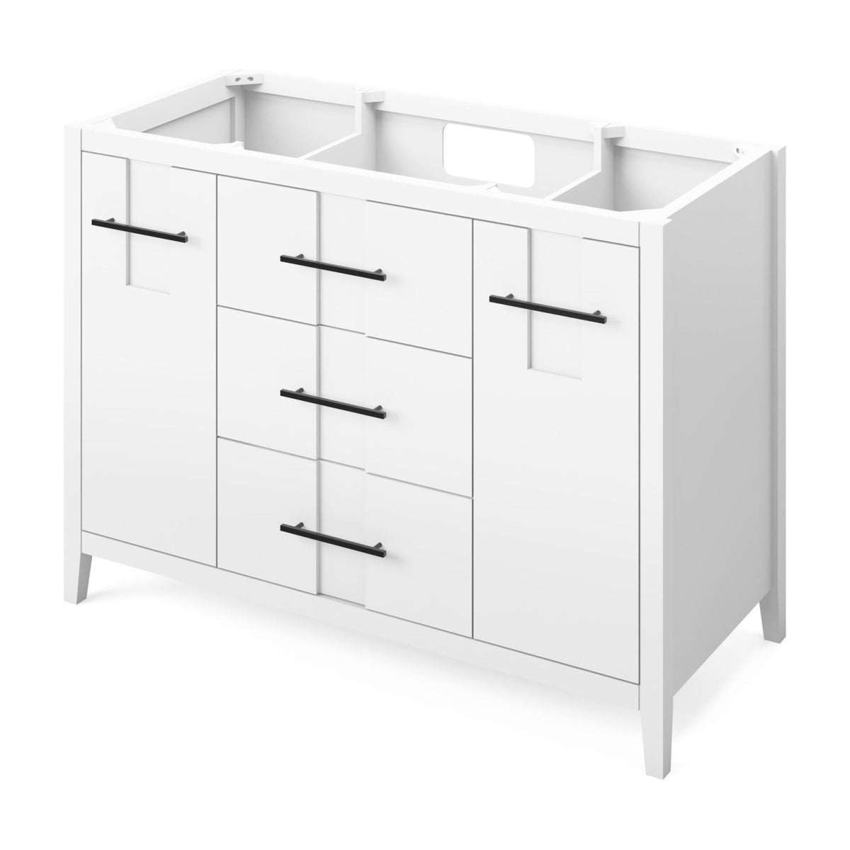 Katara 48" Single Bowl Freestanding Bathroom Vanity, White