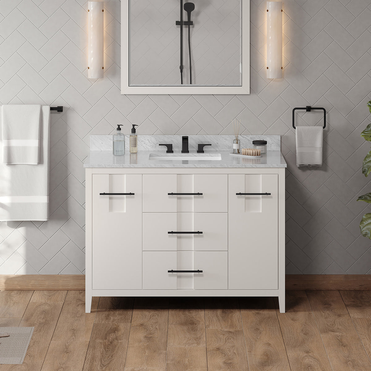 Katara 48" Single Bowl Freestanding Bathroom Vanity, alternate view