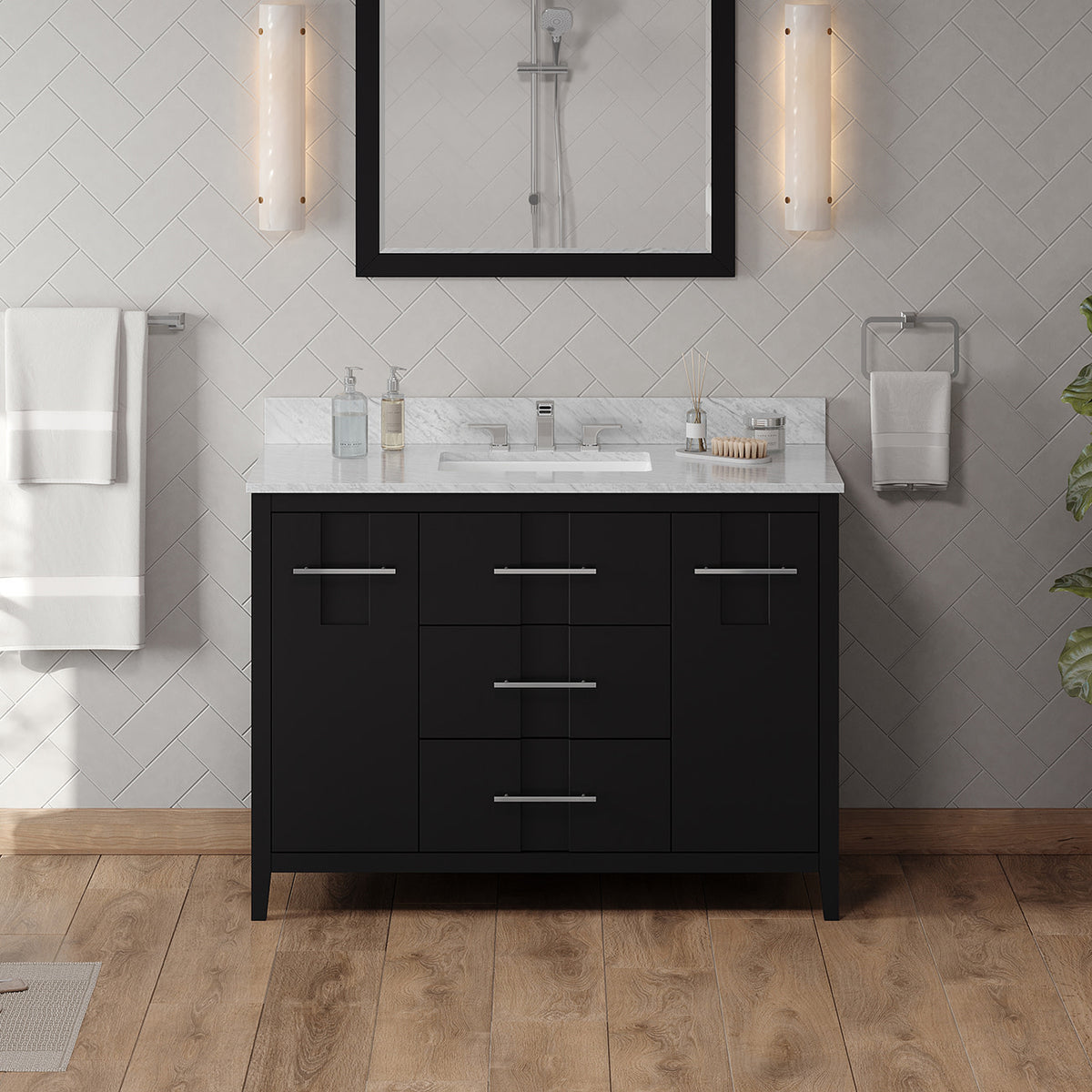 Katara 48" Single Bowl Freestanding Bathroom Vanity, alternate view