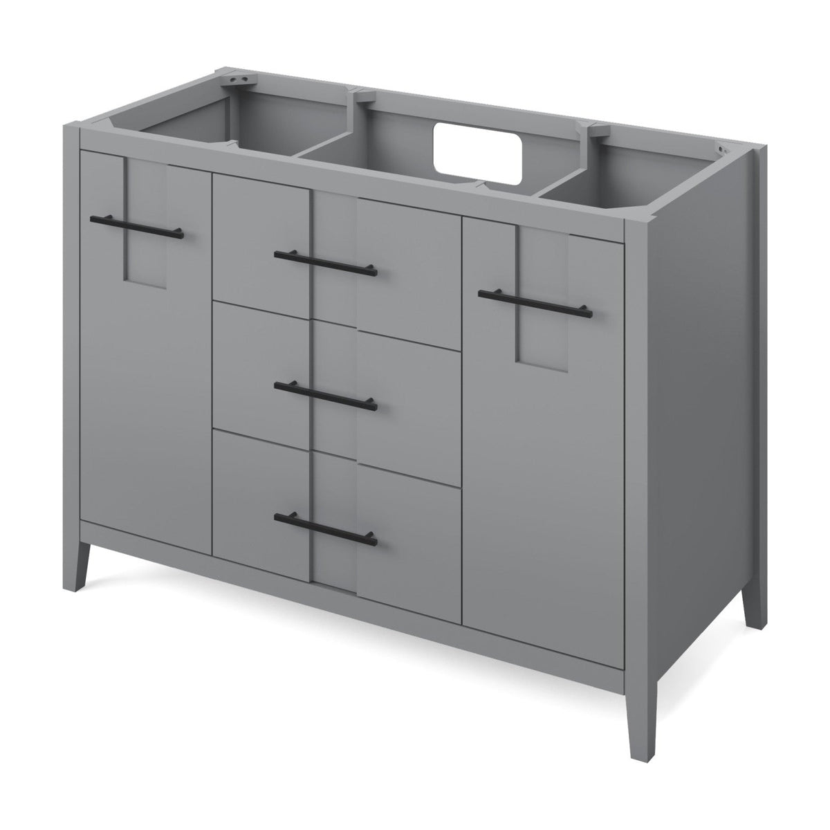 Katara 48" Single Bowl Freestanding Bathroom Vanity, Grey