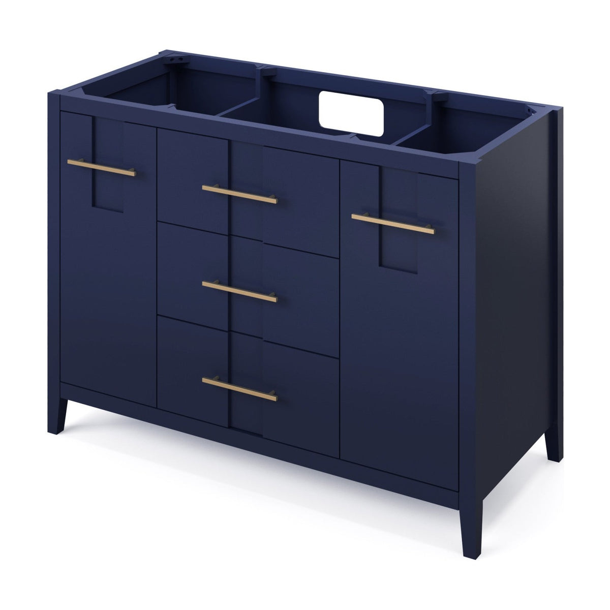 Katara 48" Single Bowl Freestanding Bathroom Vanity, Hale Blue