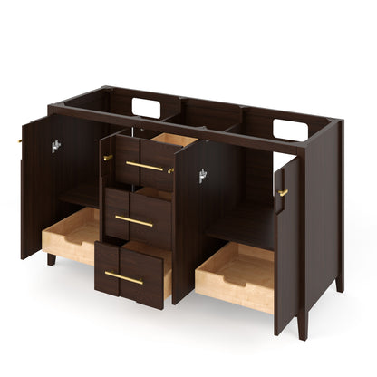 Katara 60" Double Bowl Freestanding Bathroom Vanity, alternate view